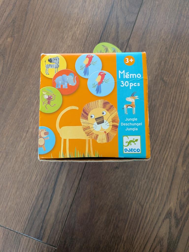 Djeco memory jungle dieren, Ophalen of Verzenden, Gebruikt