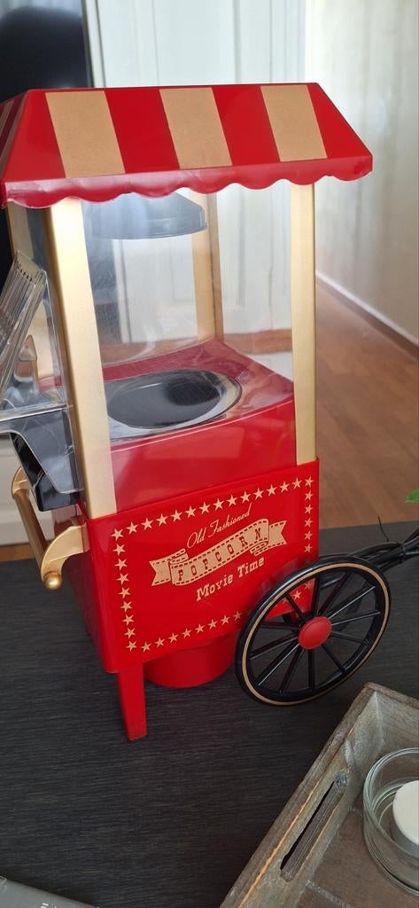 Xenos Retro Popcornmachine - Filmavond Thuis, Huis en Inrichting, Keuken | Keukenbenodigdheden, Ophalen of Verzenden, Zo goed als nieuw