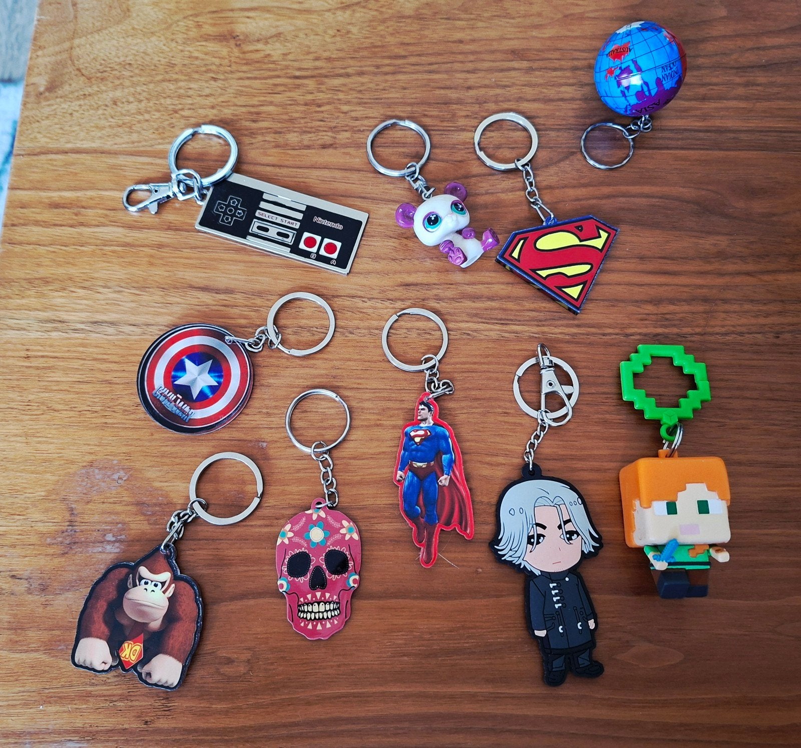 Diverse Sleutelhangers: Gaming en Superhelden, anime, Ophalen of Verzenden, Gebruikt, Overige typen