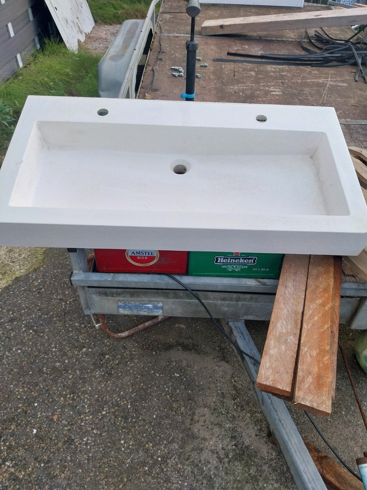wasbak voor badmeubel, Doe-het-zelf en Verbouw, Ophalen, Wastafel