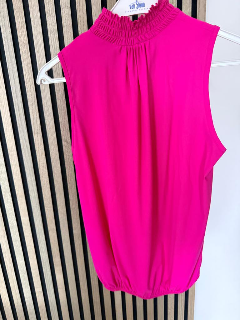 Nieuwe Studio Anneloes fuchsia top met col en elastiek, Kleding | Dames, Tops, Maat 42/44 (L), Nieuw, Ophalen of Verzenden, Roze