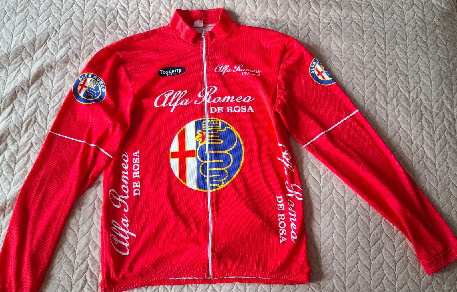 Vintage wielersport shirt liefhebber Alfa Romeo, Ophalen of Verzenden
