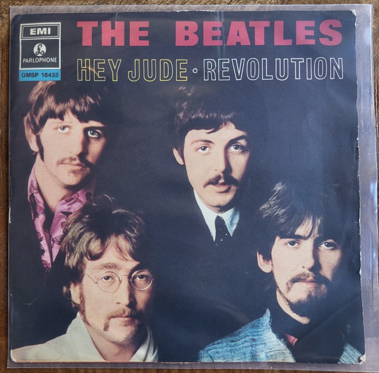 The Beatles - Hey Jude / Revolution EP Italiaanse 1e persing, Gebruikt, 7 inch, Import, Ophalen of Verzenden