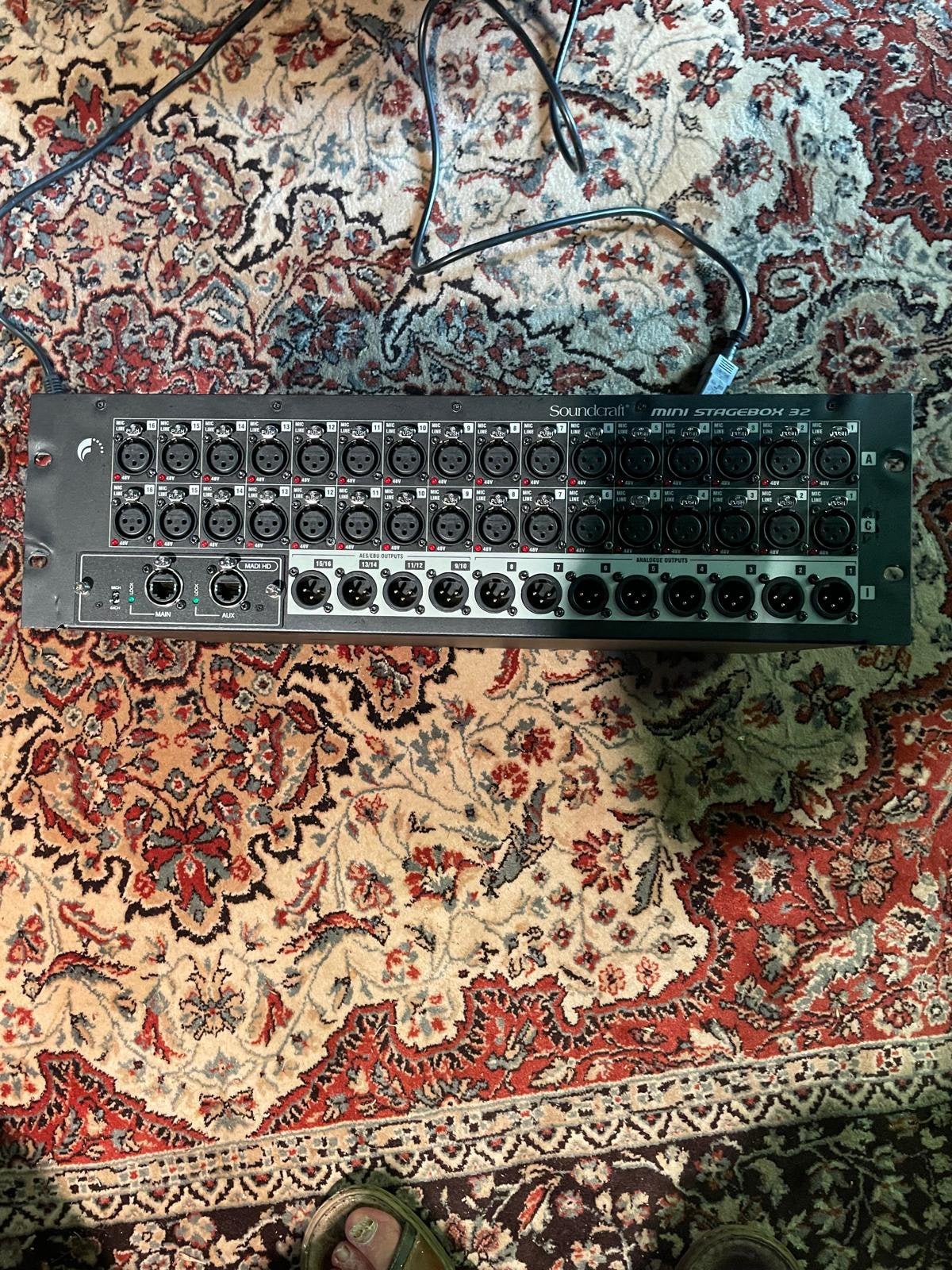Soundcraft stagebox, Ophalen, Gebruikt, Apparatuur