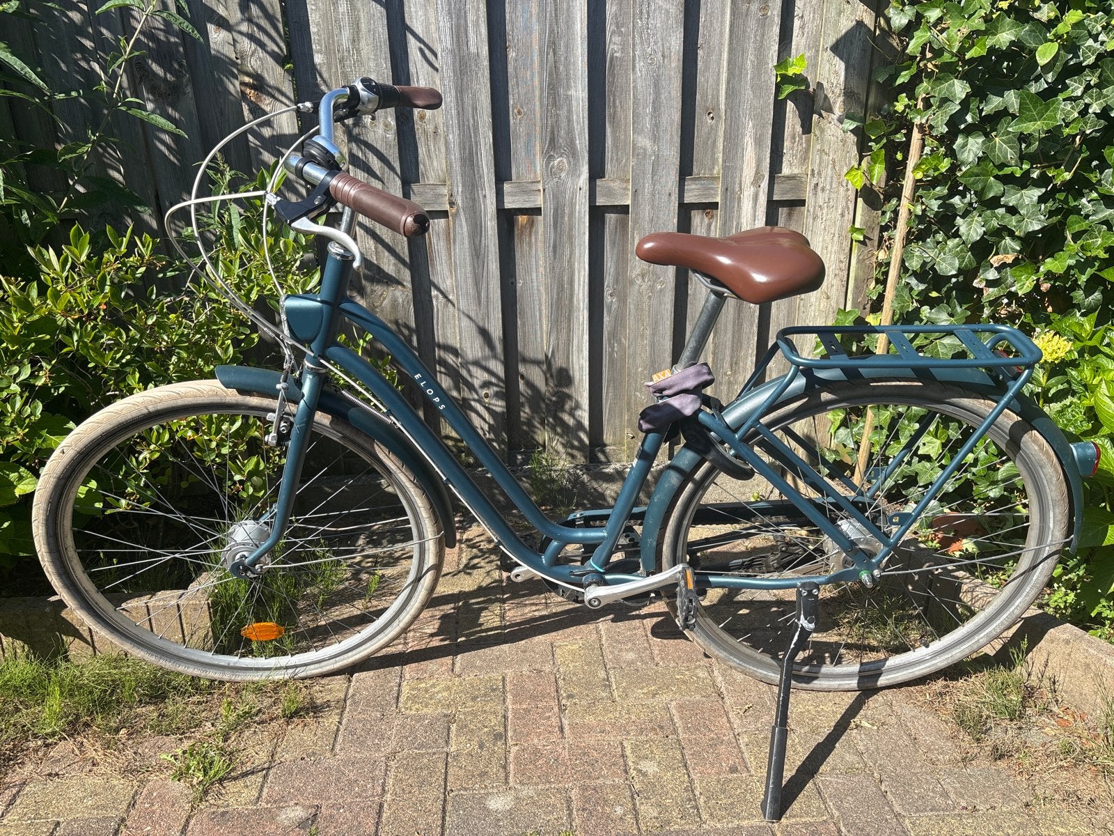 Elops Stadsfiets met 7 versnellingen en lage instap, Velgrem, 50 tot 53 cm, Ophalen, Overige merken