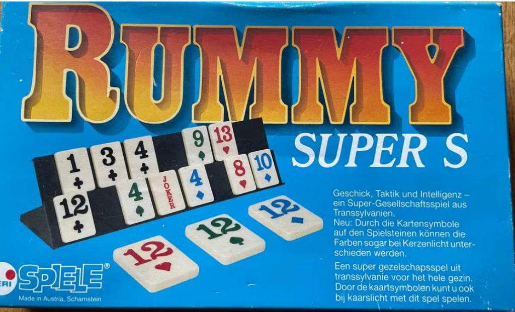 Rummy Super S gezelschapsspel - vanaf 6 jaar, Ophalen of Verzenden, Gebruikt