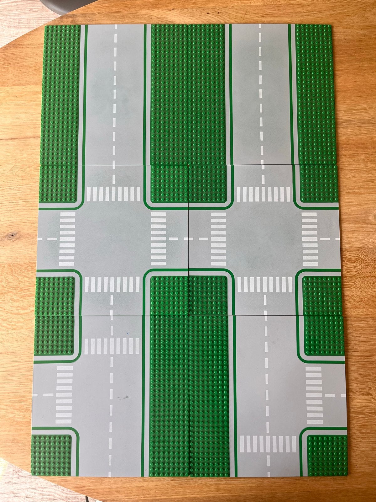6 Lego grondplaten - wegen en kruispunten, Ophalen of Verzenden, Gebruikt