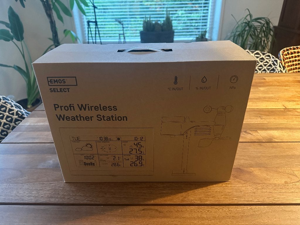 EMOS ESW5003, Select Profi Wireless Weerstation – Gloednieuw, Ophalen of Verzenden, Nieuw, Weerstation