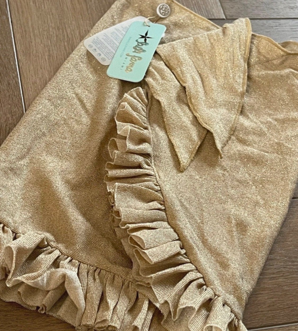 Luli Fama Gouden Pareo met Ruches - Nieuw met label, Ophalen of Verzenden, Nieuw, Goud, Overige typen