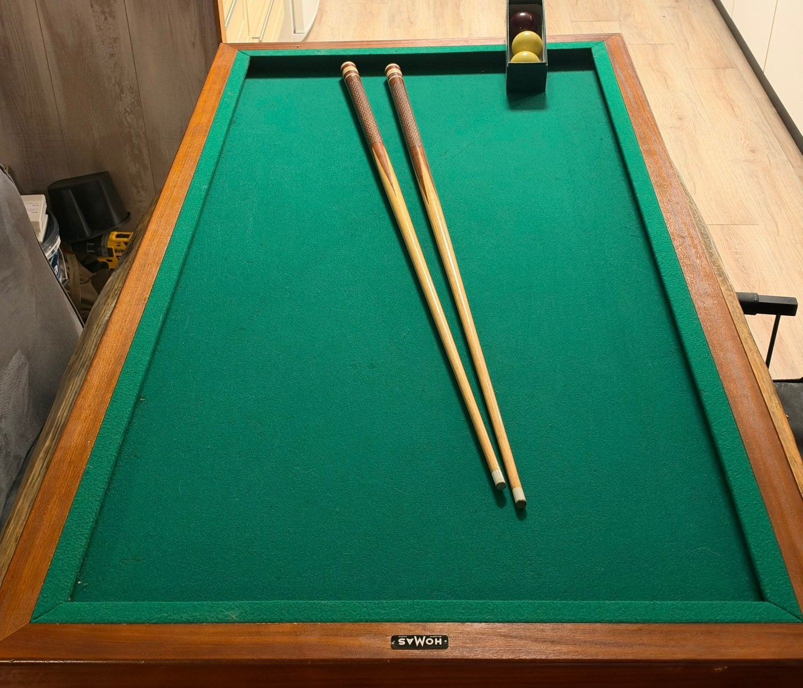 Homas tafelbiljart  84x155 cm, Ophalen, Gebruikt, Overige typen