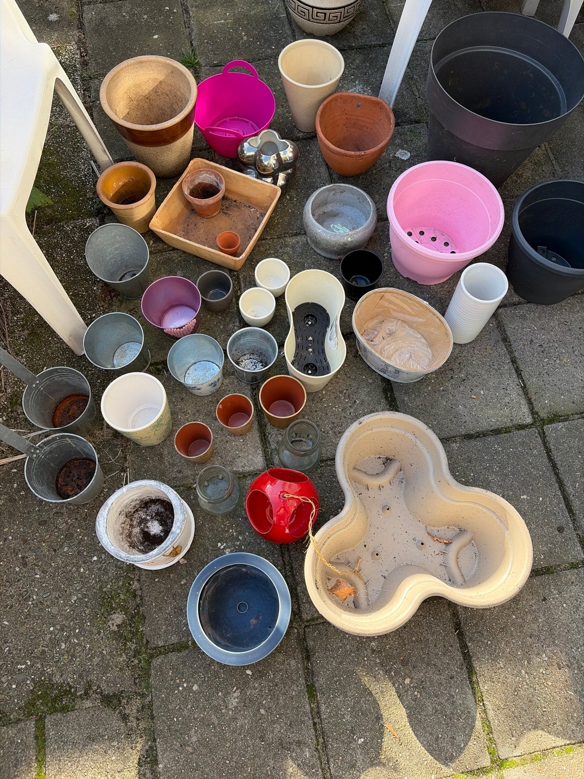 Diverse bloempotten voor binnen en buiten, Ophalen, Overige materialen, Gebruikt, Binnen