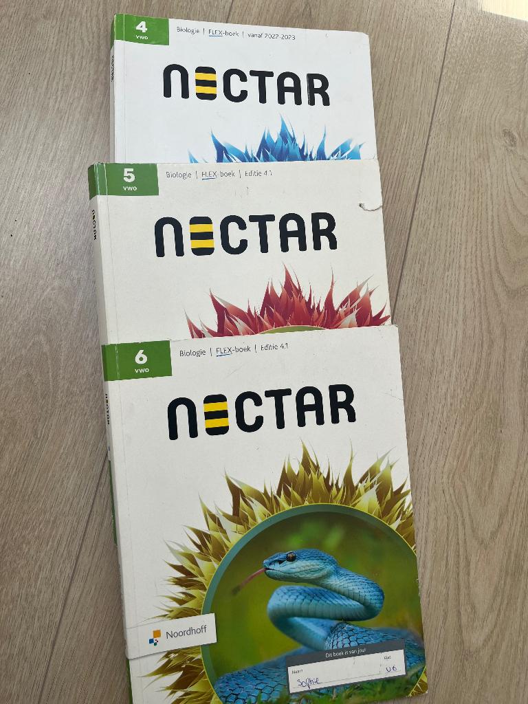 Biologie boeken vwo nectar, Ophalen of Verzenden, Gelezen, VWO, Biologie