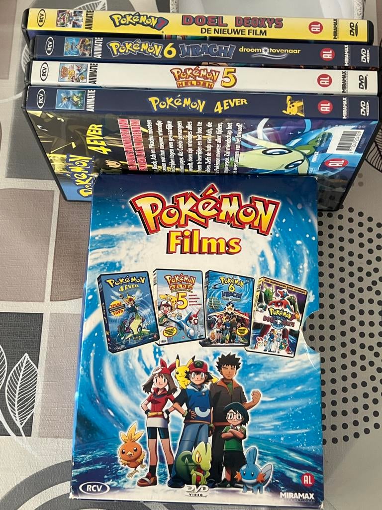 Pokémon Films Deel 4 t/m 7 (4 DVD Boxset), Gebruikt, Tekenfilm, Boxset, Ophalen of Verzenden