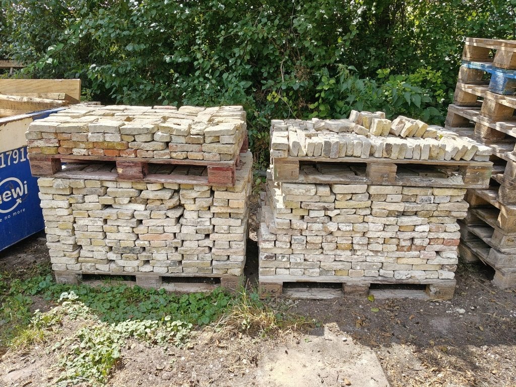 Circa 1.500 Friese geeltjes – mooi kleurnuance, Doe-het-zelf en Verbouw, Metselstenen, Ophalen, Gebruikt, Bakstenen