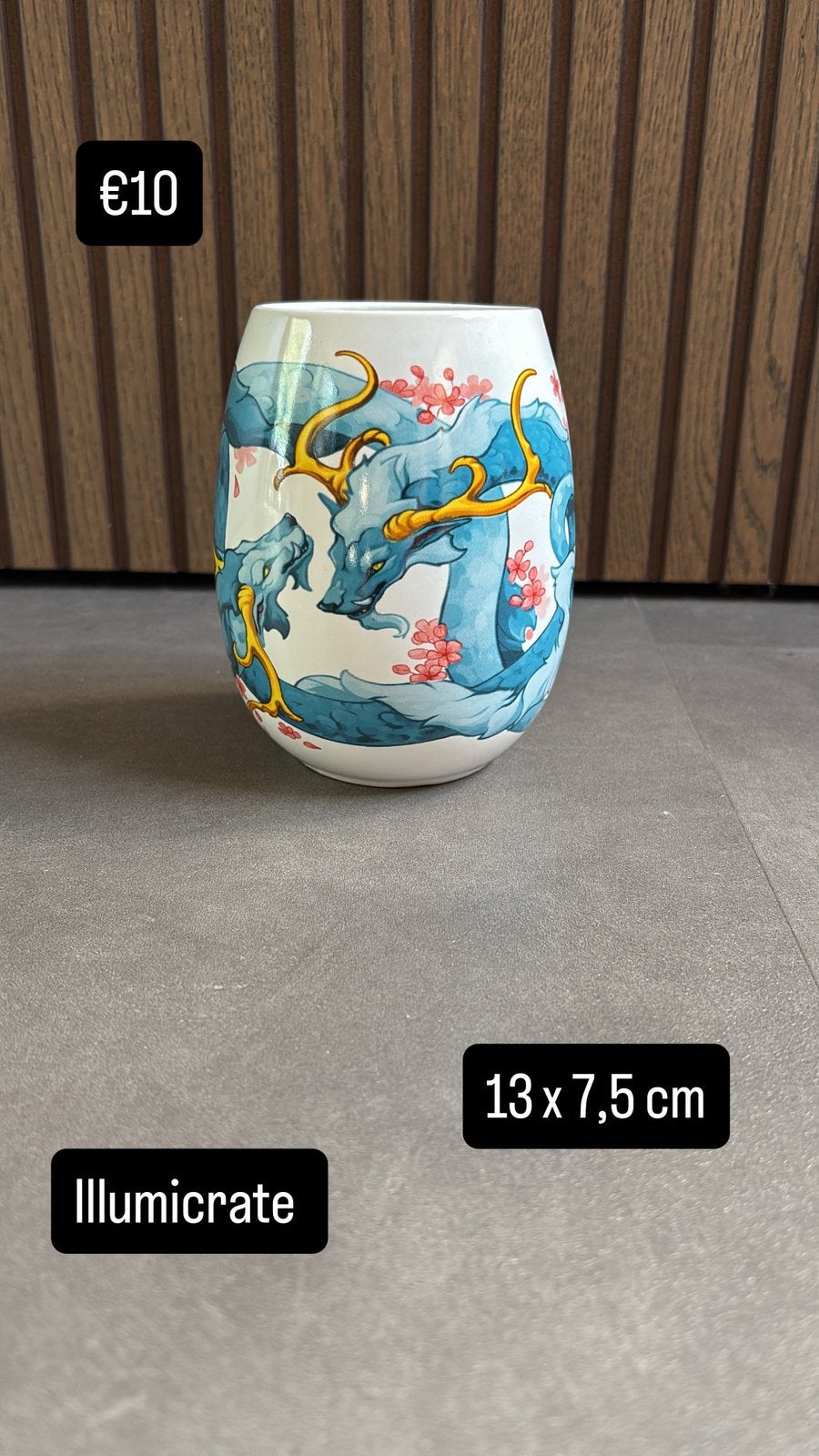 Prachtige decoratieve vaas van Illumicrate, Ophalen of Verzenden