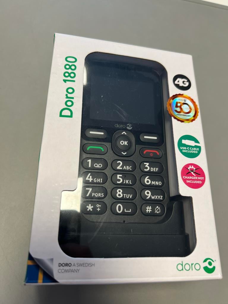 Doro 1880 - Nieuwe seniorentelefoon met 4G, Nieuw, Ophalen of Verzenden, Nvt, Nvt