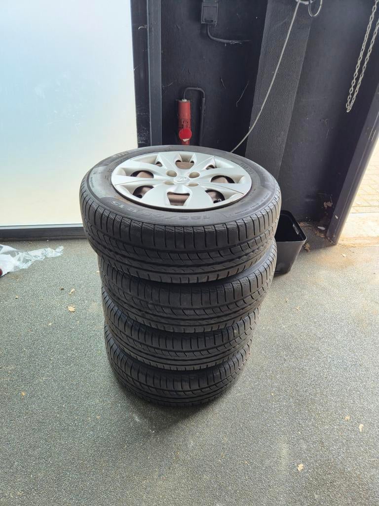 4x100 185/65 R15 Zomerbanden, Auto-onderdelen, Banden en Velgen, Ophalen, Gebruikt, 15 inch, Banden en Velgen