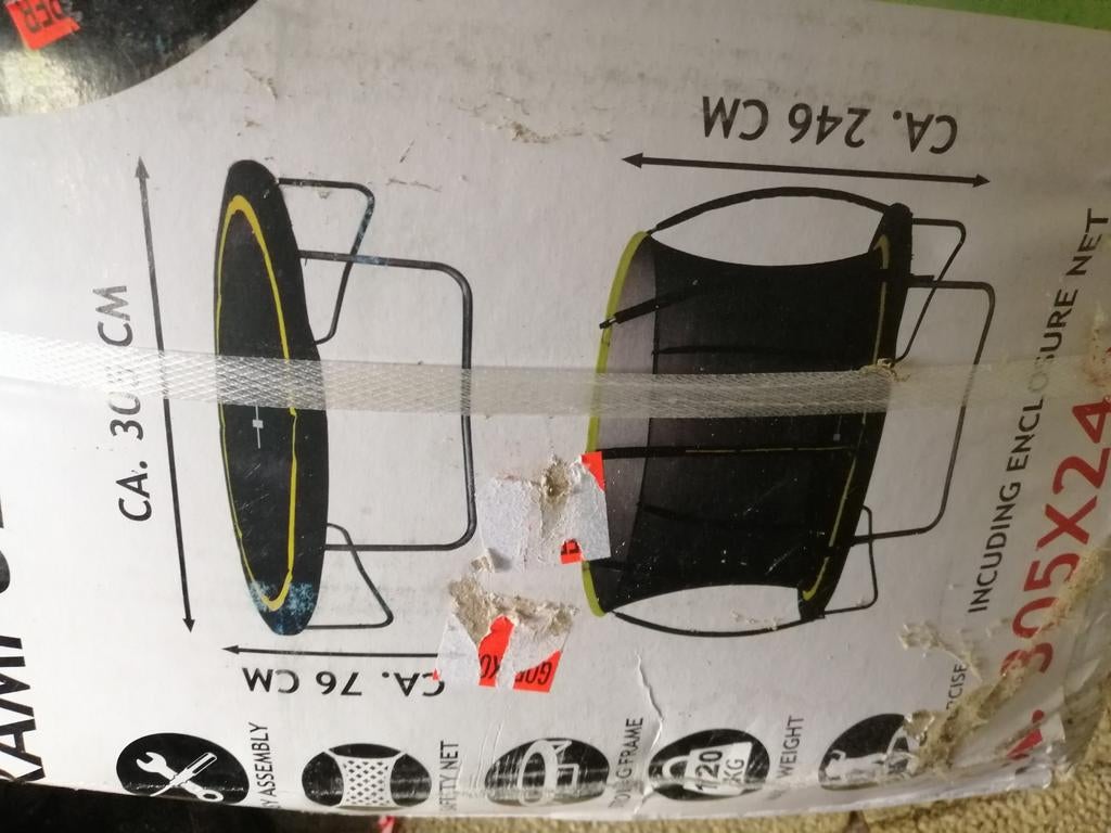 te koop trampoline nieuwe met veiligheid net, Kinderen en Baby's, Ophalen, Nieuw
