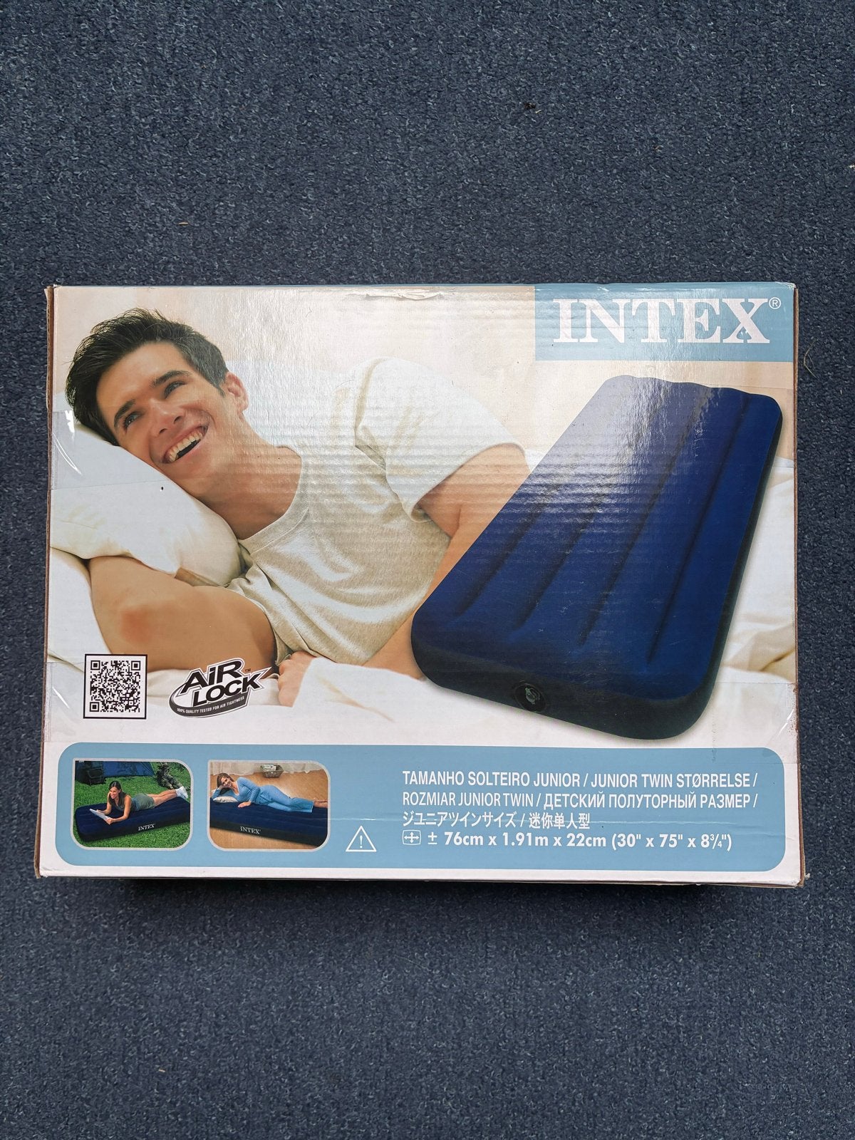 Nieuw Intex 1-persoons luchtbed - Ongeopend in doos, Caravans en Kamperen, Ophalen of Verzenden, Nieuw, 1-persoons