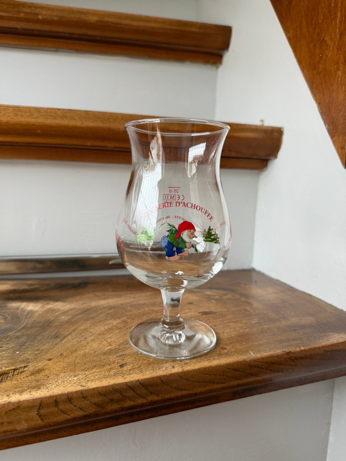 La Chouffe bierglas 0,25L, Verzamelen, Ophalen of Verzenden, Zo goed als nieuw, Glas of Glazen, Overige merken