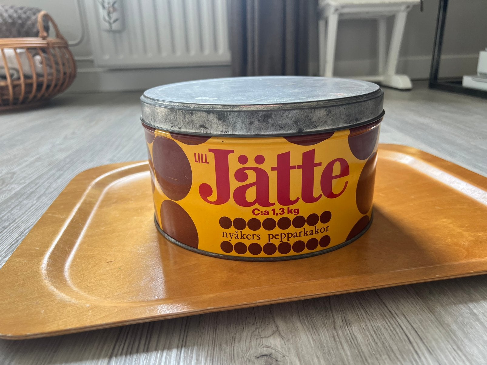 Vintage zweeds koekblik, Ophalen of Verzenden