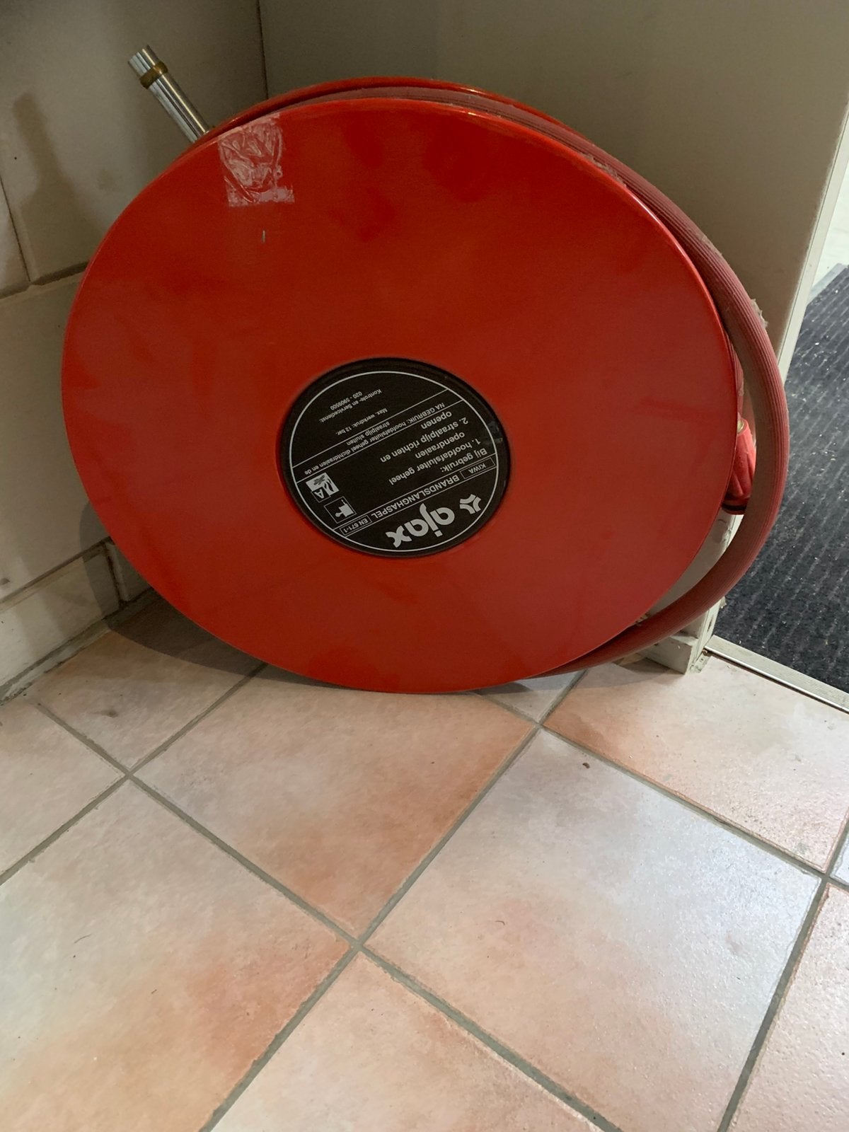 Brandslang haspel ajax 60 cm diam, Ophalen, Zo goed als nieuw