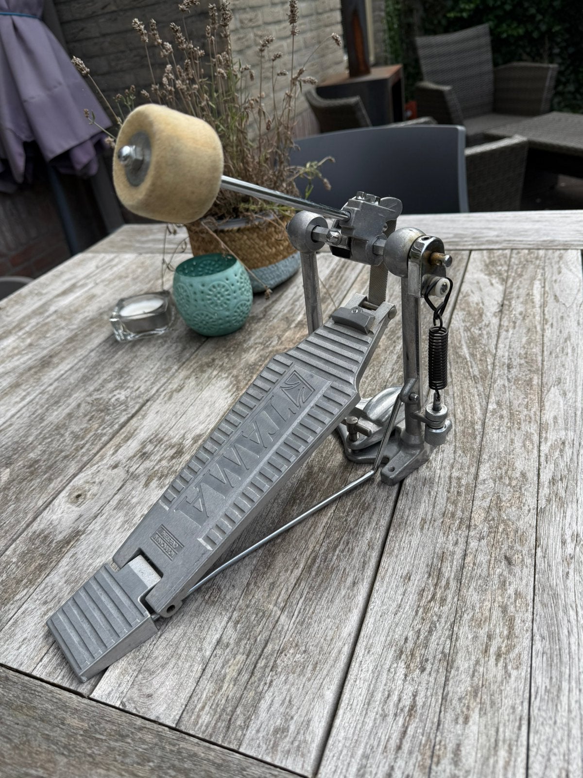 Tama Flexi-Flyer bassdrum pedal / tomhouder Tama Rockstar DX, Muziek en Instrumenten, Drumstellen en Slagwerk, Ophalen, Gebruikt
