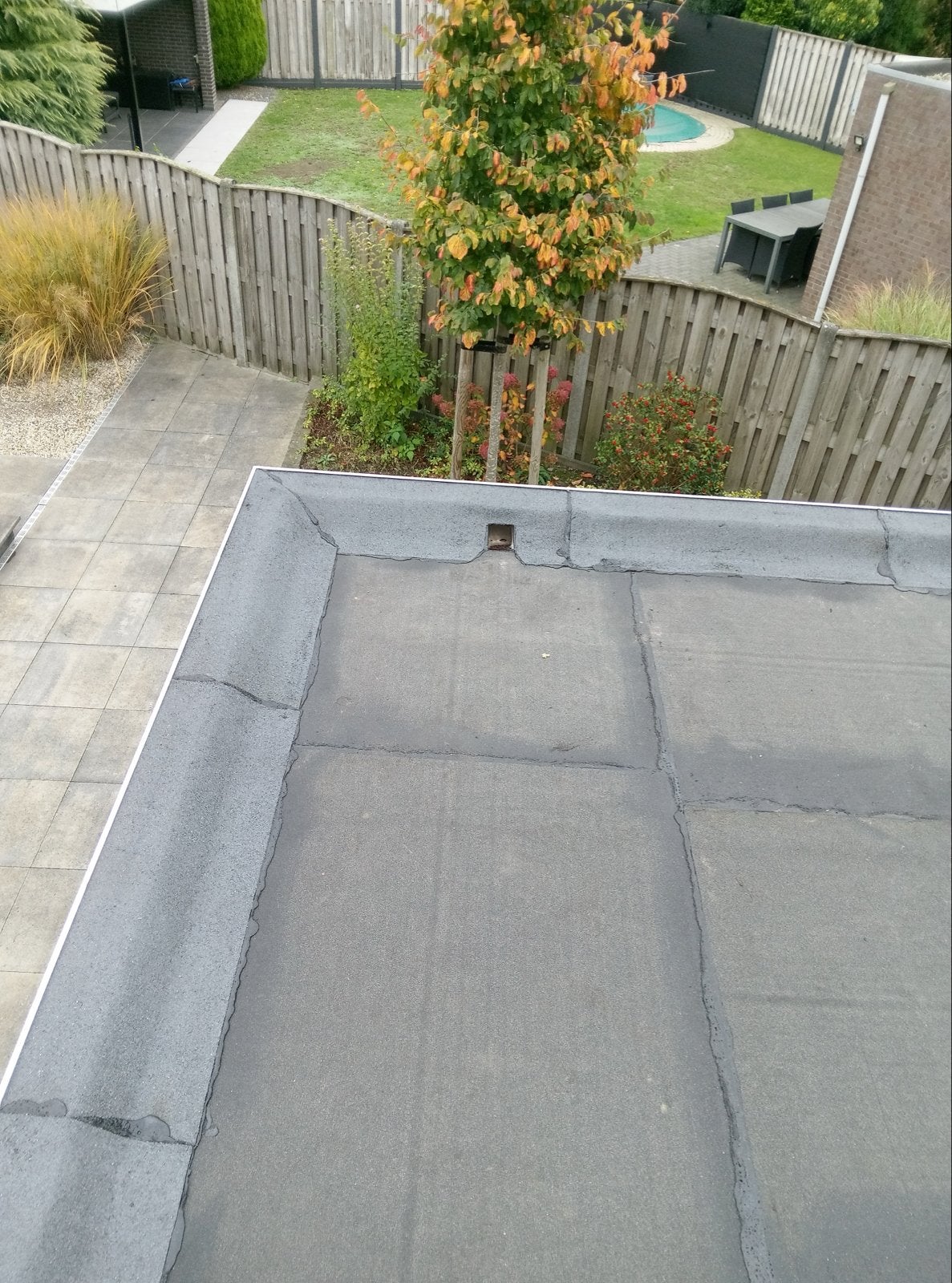 Dakleer voor plat dak, Doe-het-zelf en Verbouw, Dakpannen en Dakbedekking, Overige materialen, Gebruikt, Zwart, Ophalen of Verzenden
