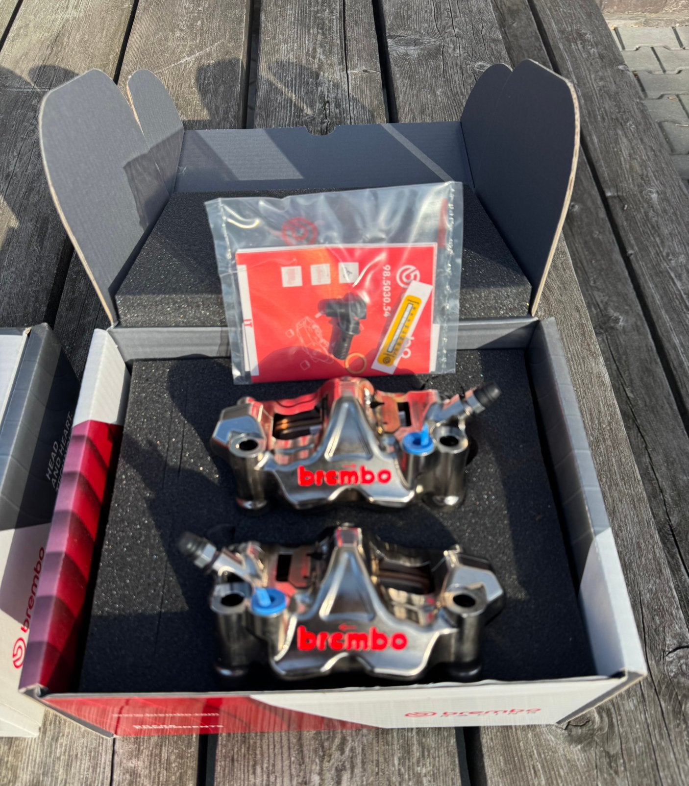 Brembo GP4-RX 108mm Nickel coating remklauwen ACTIE €1150,-, Ophalen of Verzenden, Nieuw