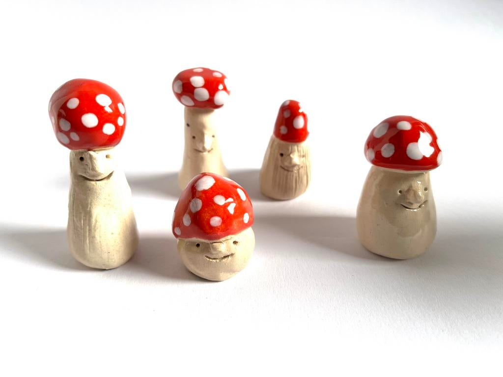 Paddenstoel mannetjes, Ophalen of Verzenden