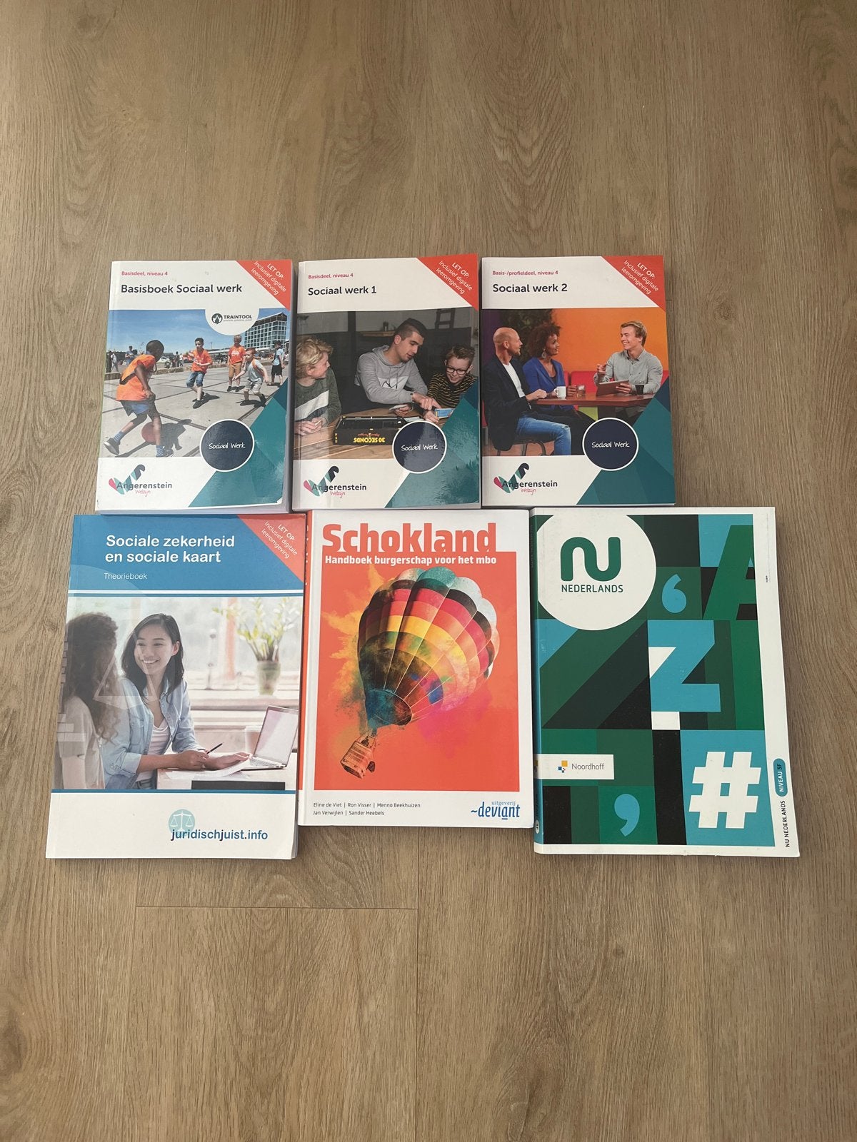 Diverse schoolboeken: Sociaal Werk, Nederlands, Schokland, Boeken, Ophalen of Verzenden, Zo goed als nieuw, Overige niveaus, Overige vakken