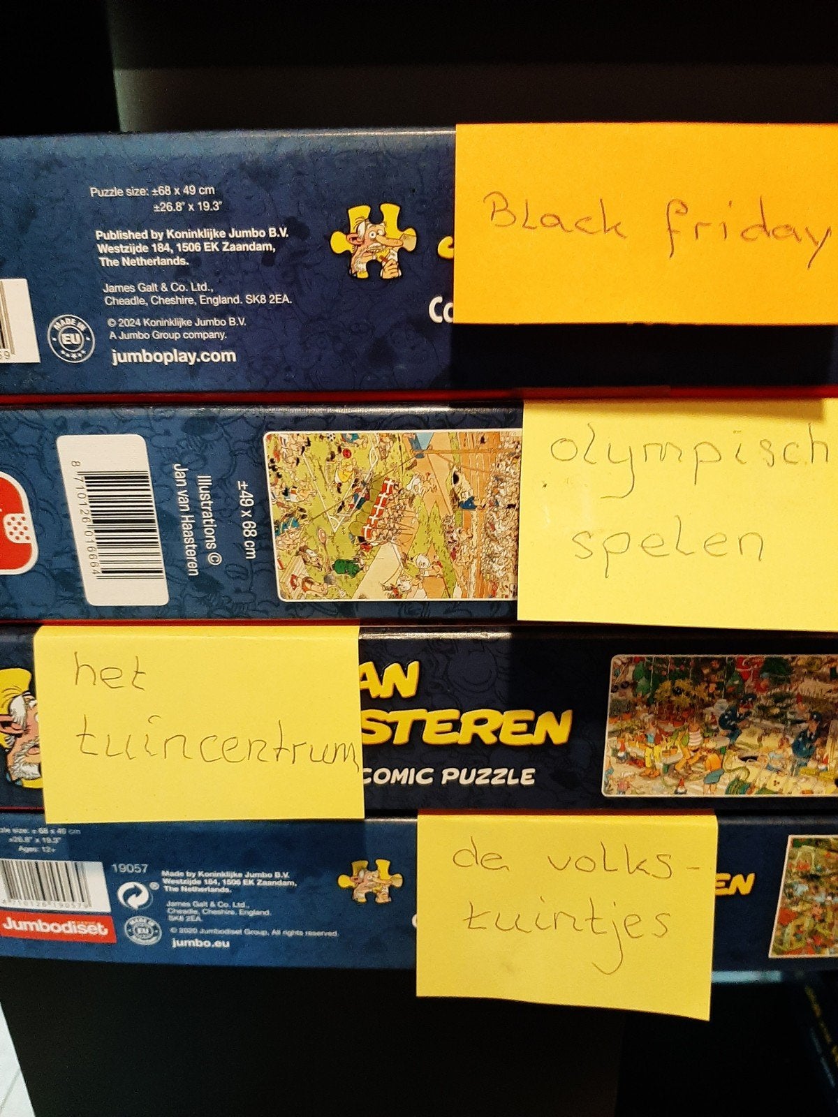 Jumbo Jan van Haasteren Comic Puzzels 1000 stukjes, Hobby en Vrije tijd, Ophalen of Verzenden, 500 t/m 1500 stukjes, Gebruikt