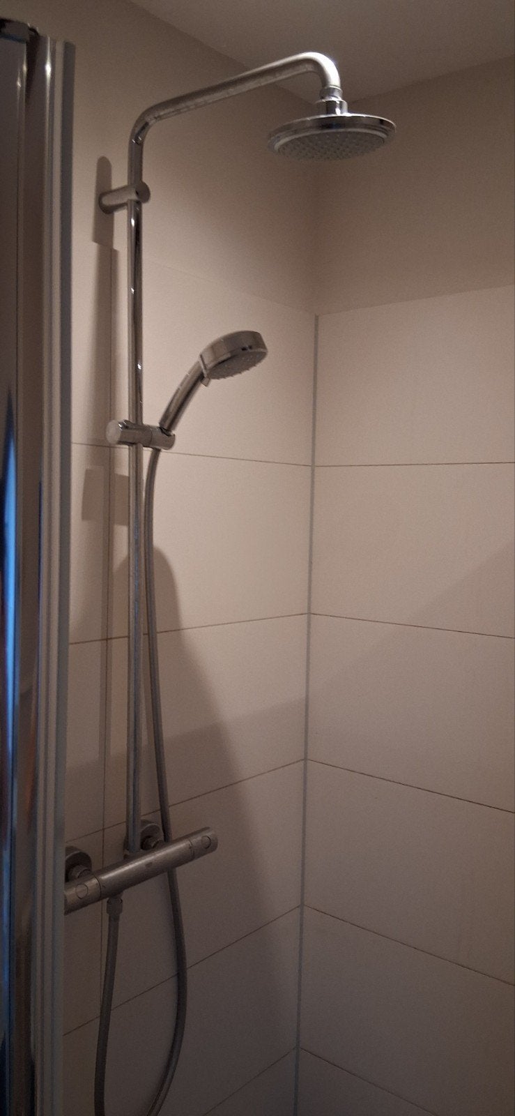 douchedeur breed 55cx hoog200cm en regendouche, Huis en Inrichting, Ophalen, Gebruikt, Met douche