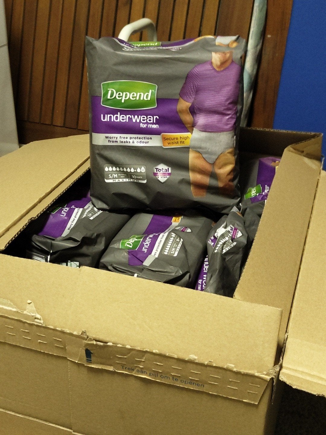 Depend incontinentie broekjes voor mannen, 75 stuks, Ophalen of Verzenden, Nieuw
