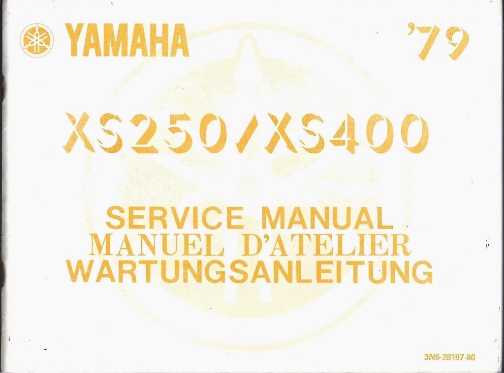 Yamaha XS250 XS400 Service Manual 1979 (2424z), Motoren, Verzenden, Yamaha