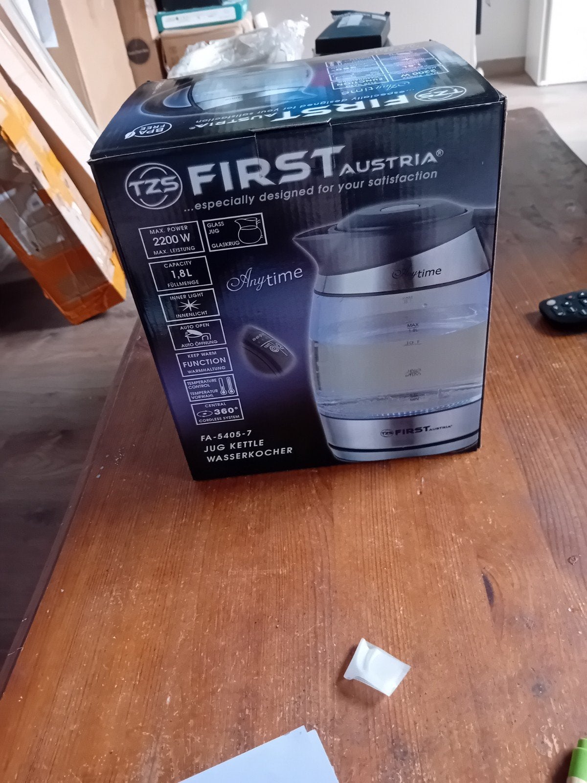 waterkoker nieuw, 1 tot 2 liter, Ophalen of Verzenden, Nieuw
