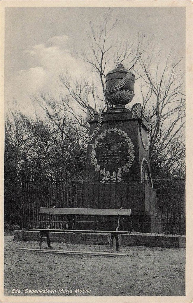 702-260-041 Ede Gedenksteen Maria Moens, Verzamelen, Verzenden, Voor 1920, Gelderland