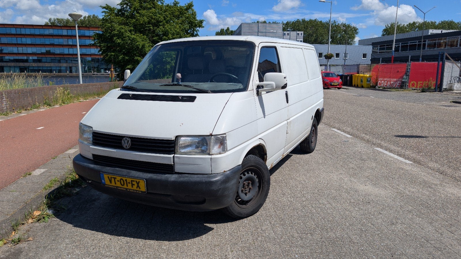Volkswagen Transporter Bestel 1.8 1992, Auto's, Bestelauto's, Voorwielaandrijving, 4 cilinders, Volkswagen, Wit