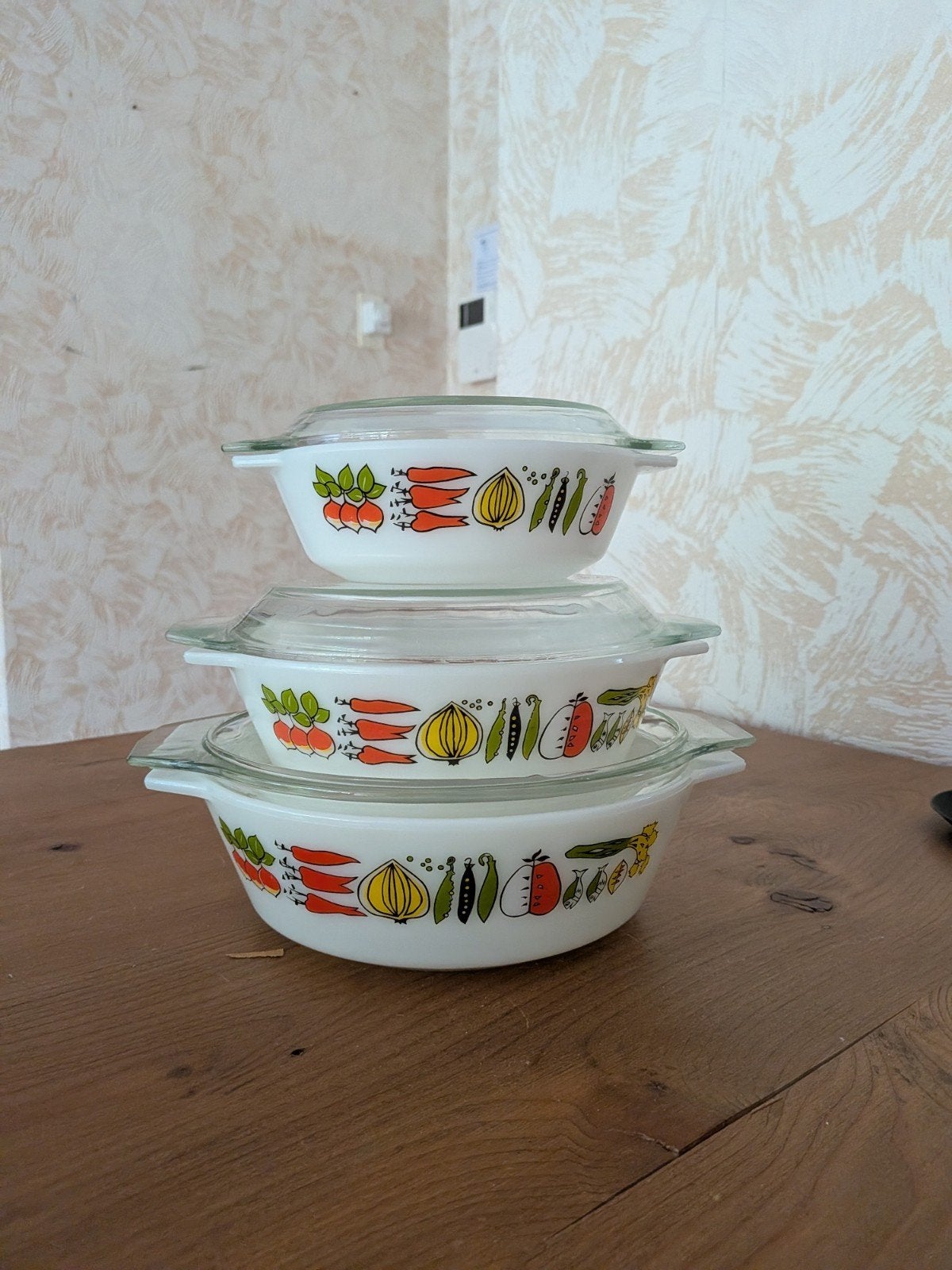 Vintage JAJ Pyrex Schalen Set - Compleet met Deksel, Ophalen of Verzenden
