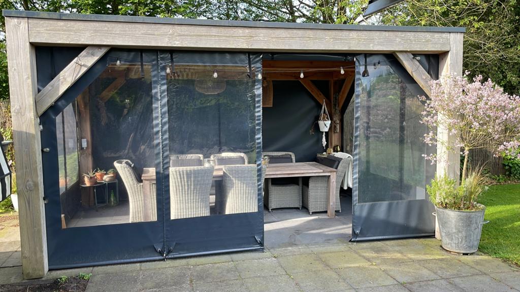 Houten Tuinpaviljoen / Overkapping -, Ophalen, Zo goed als nieuw, Tuinpaviljoen