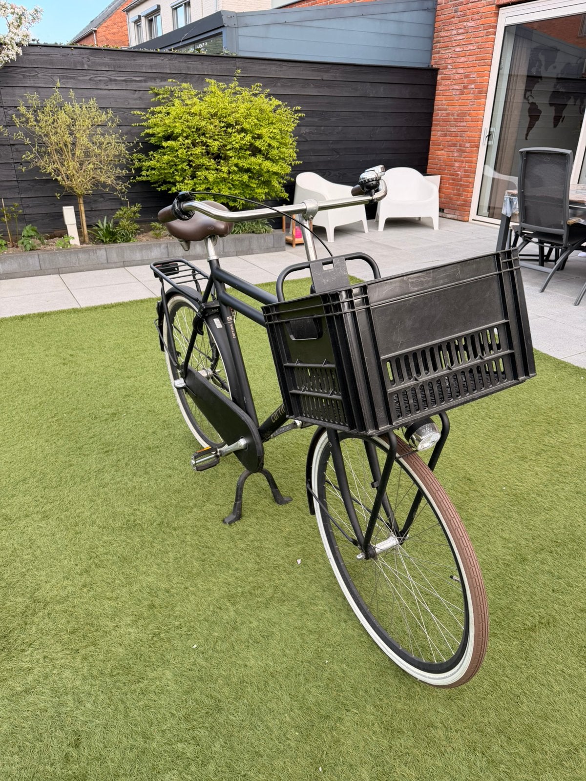 Cortina heren transportfiets met krat framemaat 65 cm, Fietsen en Brommers, Fietsen | Heren | Herenfietsen, Versnellingen, Zo goed als nieuw