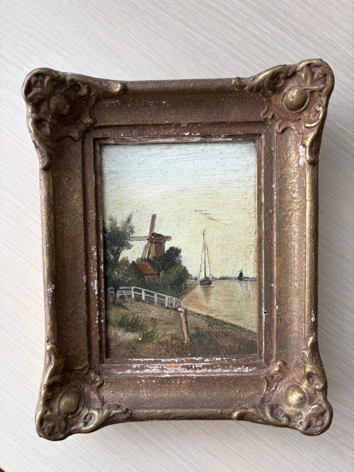 Hollands tafereel op paneel, Antiek en Kunst, Ophalen