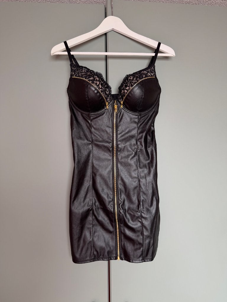 Hunkemöller leren jurkje, Hunkemöller, Verzenden, Zwart, BH
