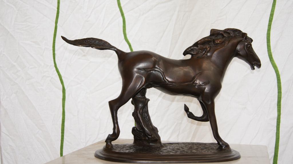 Paard ( Brons, Ophalen of Verzenden, Gepatineerd, Brons, Beeld