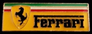 Ferrari pin langwerpig epoxy, Verzamelen, Verzenden, Nieuw, Transport, Speldje of Pin