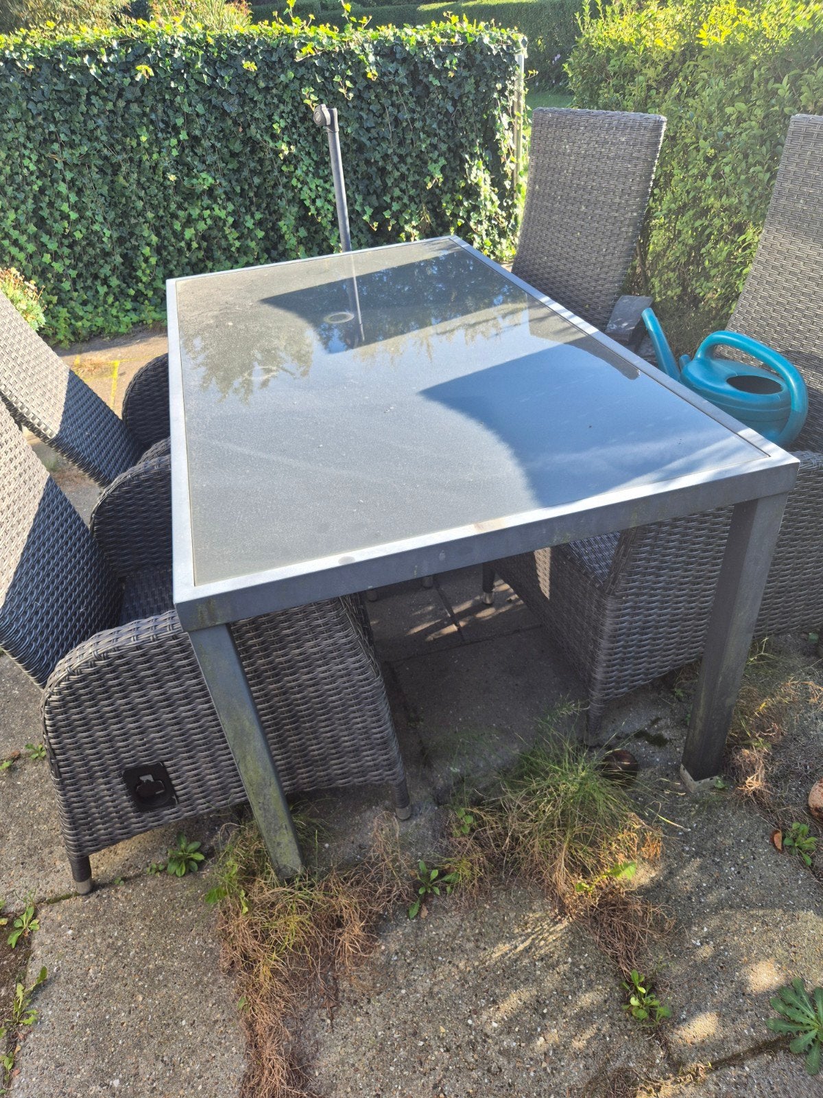 Tuintafel zonder stoelen!, Ophalen, Gebruikt, Rechthoekig