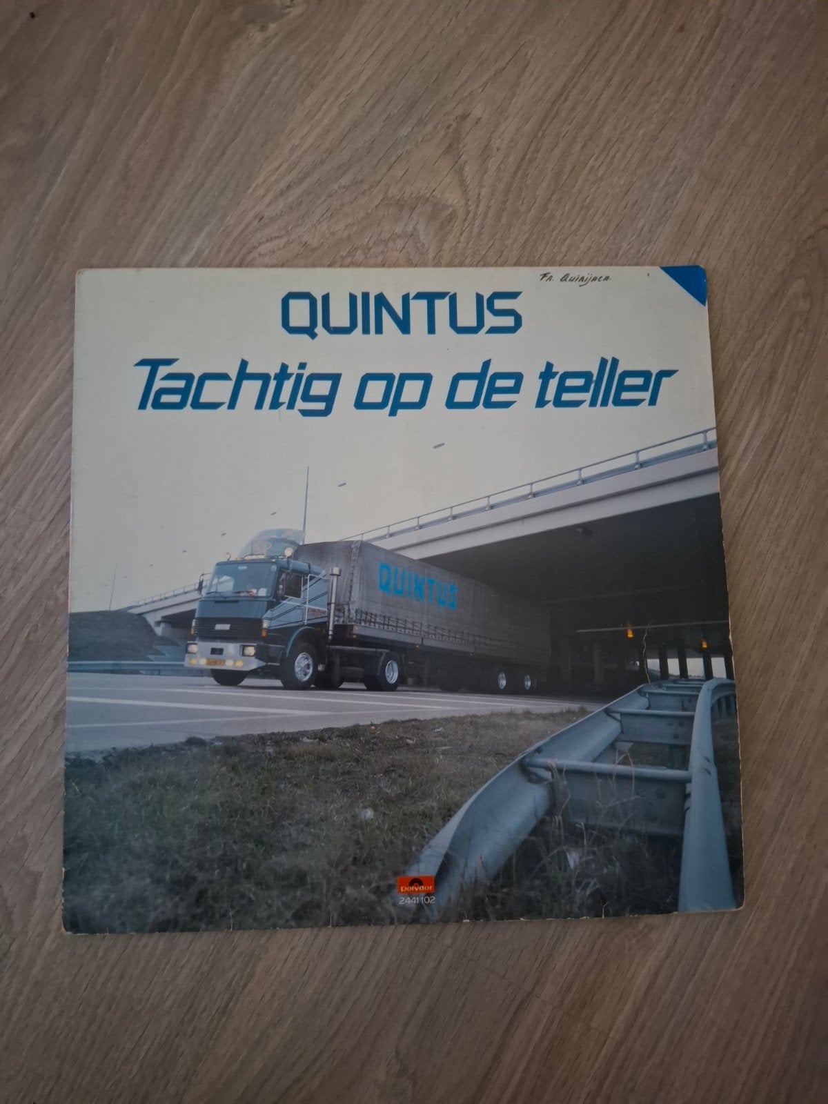 Quintus - Tachtig op de teller  elpee, Ophalen of Verzenden, Zo goed als nieuw, 12 inch, Levenslied of Smartlap