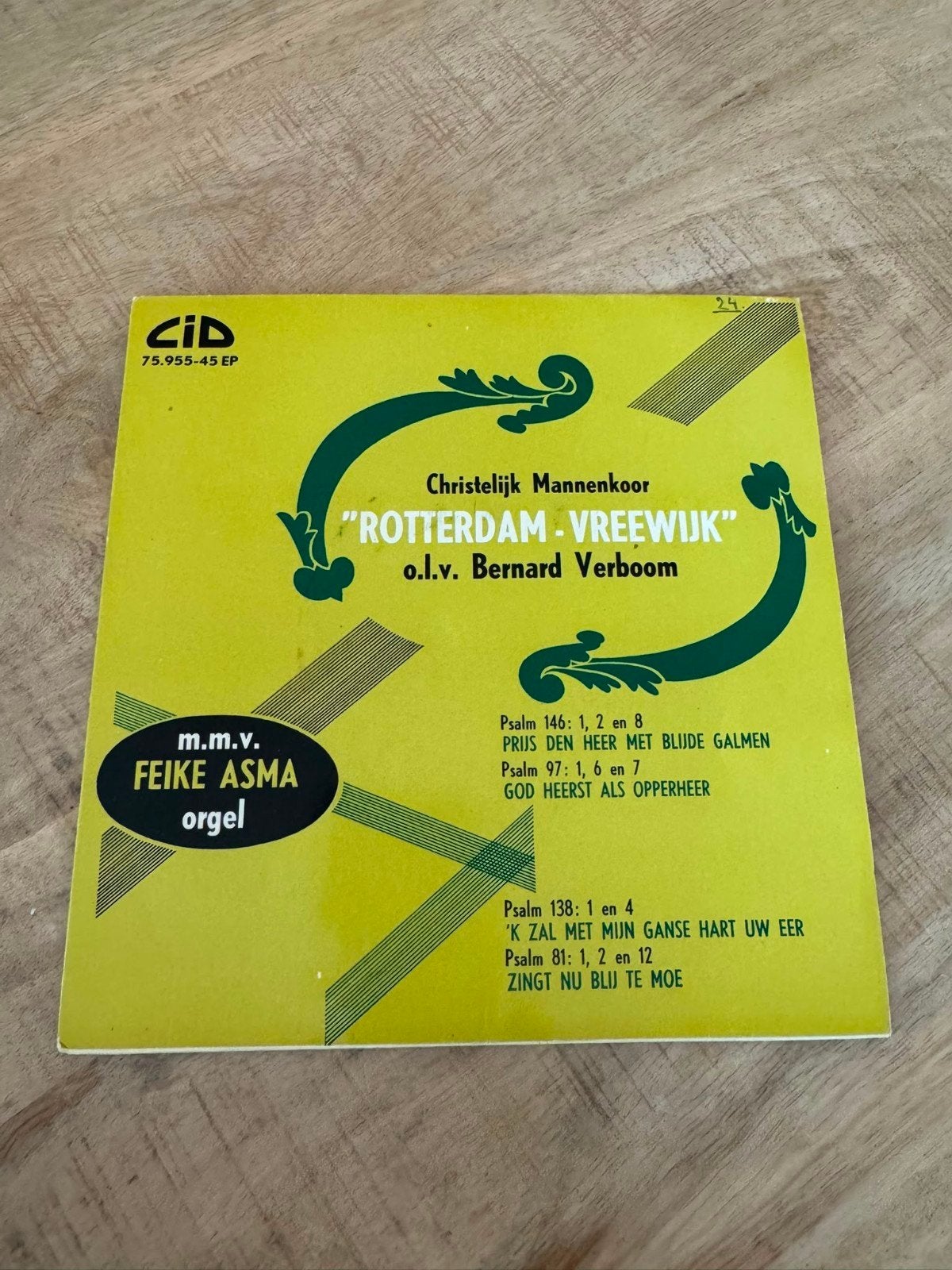 Christelijk Mannenkoor Rotterdam-Vreewijk - Psalmen EP, Gebruikt, 7 inch, Ophalen of Verzenden, EP