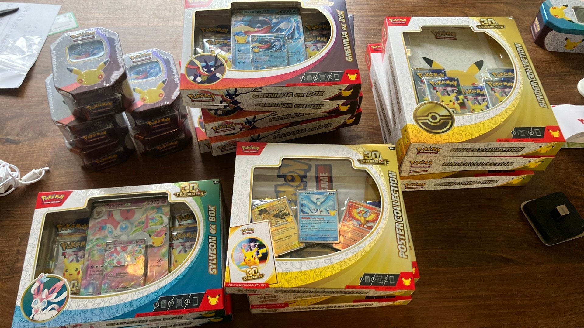 Pokemon 30 Celebration boxes (Binder, Poster, Tin, Box)