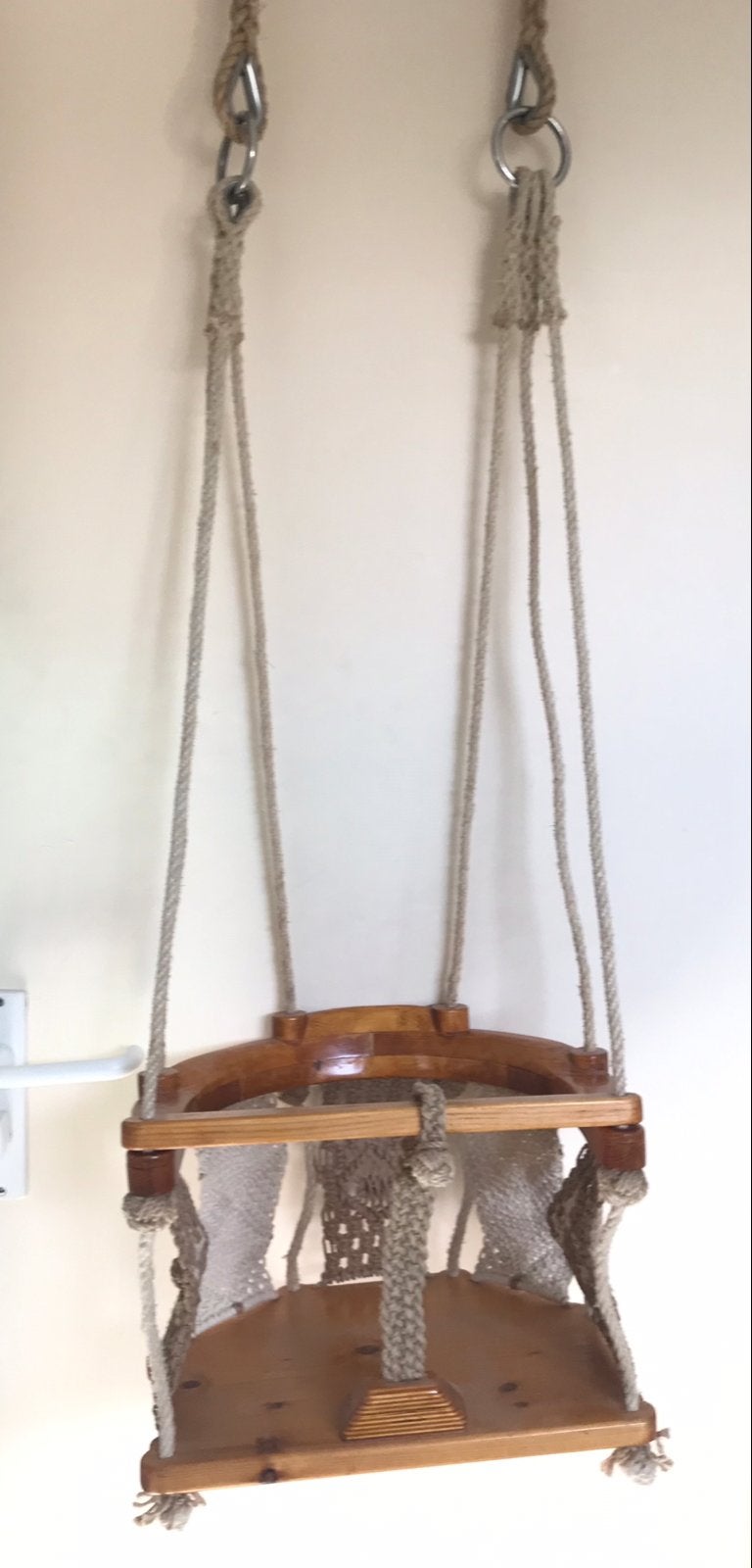 Macrame peuter schommel voor binnen, Kinderen en Baby's, Ophalen, Zo goed als nieuw, Schommel